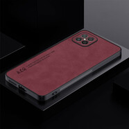 韓菲琪 華為Nova8SE手機殼榮耀Play5保護套膚感羊巴皮復古商務(wù)磨砂男士5G軟硅膠全包防摔外殼 【羊巴皮】酒紅色 華為Nova8SE/榮耀Play5 通用