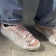 耐克（NIKE）休閑鞋子女鞋2025秋季新款運動鞋Blazer低幫學(xué)生板鞋 DQ1470-601粉色 36