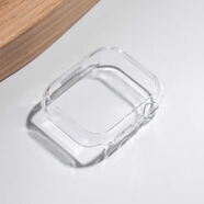 匠戴適用于S9保護殼蘋果iWatch8手表表殼透明ultra2邊框9鏤空半包硬殼防摔iphone保護套 透明 S6/S5/S4/SE【44mm】