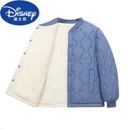 迪士尼品牌童裝校服神器兒童羽絨棉服內(nèi)膽男女童秋冬外套中大童保暖衣服 藍(lán)色 160 (建議身高140-150cm)