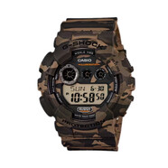 卡西歐（CASIO）男手表 軍表迷彩7年電池模擬數(shù)字G-SHOCK男表禮物日韓表GD120CM-5 Black