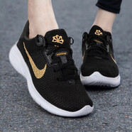 耐克（NIKE）女鞋夏季新款網(wǎng)面運(yùn)動(dòng)鞋休閑鞋跑步訓(xùn)練鞋輕便透氣跑步鞋812655 DD9283-008 黑金 37.5