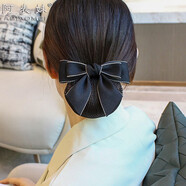 阿表妹職業(yè)頭花發(fā)網(wǎng)護士網(wǎng)兜物業(yè)銀行職員工盤(pán)發(fā)發(fā)網(wǎng)醫院酒店工裝發(fā)飾  氣質(zhì)牛仔-C10黑色 細網(wǎng)