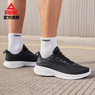 匹克（PEAK）男鞋跑步鞋夏季跑鞋女舒適魔彈運動鞋 【男】黑色/大白 39