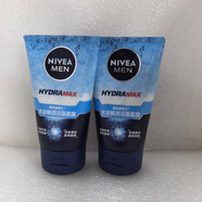 妮維雅（NIVEA）男士洗面奶潔面乳 水活暢透保濕晶露100g*2支
