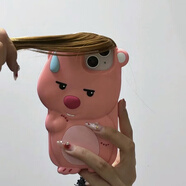 葉余適用于小海貍vivoiQOOu3x100x90手機殼s17t硅膠y33s18y77y53s16y100軟殼 硅膠軟殼-【長(cháng)頭發(fā)小海貍】 vivo y78