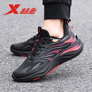 特步（XTEP）風(fēng)火26代跑鞋 | 男鞋春夏季透氣休閑運(yùn)動鞋輕便減震跑步鞋男 黑-烽火25代 40