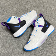 耐克（NIKE）新款休閑鞋男鞋秋冬季運動(dòng)鞋ZoomRize實(shí)戰訓練籃球鞋 BQ5398-101黑白紫鉤 41