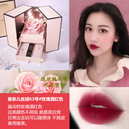 香奈兒口紅禮盒裝58號禮物情人節(jié)520生日送女朋友套裝 63#玫瑰酒紅【玫瑰禮盒】
