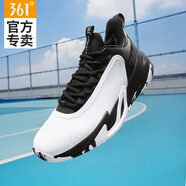 361°男鞋籃球鞋男冬季新款加絨保暖運動鞋防滑耐磨學(xué)生專業(yè)實戰(zhàn)球鞋男 曜石黑/361度白 41