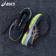asics亞瑟士越野跑鞋男鞋耐磨減震戶外運動鞋透氣跑步鞋GEL-VENTURE 8 黑色/紅色 41.5