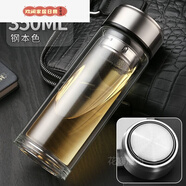 接運貓【好物】鋼化玻璃杯耐摔防爆大容量水杯男1000ml雙層玻璃杯 29ml 350毫升加厚款無杯套