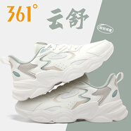 靈狐361女鞋運(yùn)動(dòng)鞋女2024秋季新款輕便軟底網(wǎng)面跑步鞋春秋休閑鞋 w6762f-羽毛白/燕麥奶-皮面防水 37
