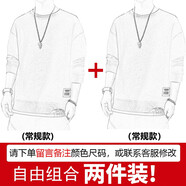 晨唐 衛衣男套頭春秋季男士圓領(lǐng)長(cháng)袖衣服上衣青少年學(xué)生加絨保暖打底假兩件秋冬裝男裝 【常規兩件裝】自由組合 3XL
