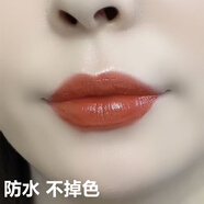 鵑汐子【官方旗艦店】防水不掉色不沾杯奶杏豆沙色大牌正品不脫色口紅 104#赤桃紅棕 防水不掉 歐美氣場 口紅