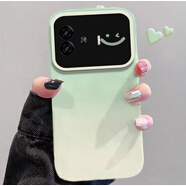 牛殼殼vivoiQOOZ9手機殼iQOOZ9Turbo創(chuàng)意硅膠全包鏡頭保護套防摔軟殼 大視窗白-淡綠漸變+屏幕膜 iQOO Z9 Turbo