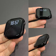 拓思曼iwatchs10蘋果手表殼膜一體保護(hù)殼適用于Apple Watch9/8/7/6/SE2代全包防摔防刮花亮面PVC保護(hù)套殼 黑色(亮面) 44mm(iwatch4/5/6代/SE)