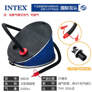 INTEX 游泳圈兒童泳池充氣筒便攜充氣船氣球床墊玩具打氣筒橡皮艇氣泵 大號(hào)腳踩泵【高效型】+轉(zhuǎn)換頭