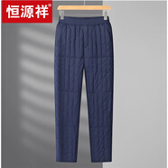 恒源祥青少年羽絨褲內(nèi)膽男冬季輕薄保暖白鴨絨褲子內(nèi)穿初中學(xué)生校服神器 藏青色 L