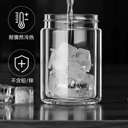 恩壽溯茶水分離水杯泡茶杯男女迷你雙層防燙玻璃商務(wù)小巧杯子 玻璃杯身【無(wú)蓋】 200ml