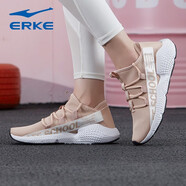 鴻星爾克（ERKE）女鞋運(yùn)動(dòng)鞋夏季網(wǎng)面透氣休閑輕便旅游鞋學(xué)生減震耐磨跑步鞋女 自然裸色0226 35