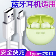 爍揚(yáng)適用OPPO Enco Air2 Pro真無線藍(lán)牙耳機(jī)充電器線Air3數(shù)據(jù)線X2快充W51閃充W31降噪耳機(jī)R2充電線Play OPPO Enco Air2i/3i TypeC白色快充線1米【兩條裝】