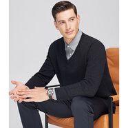 兔皇2025秋冬男士新品V領(lǐng)套頭純羊毛毛衣商務(wù)休閑羊毛衫TM249999