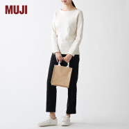 MUJI 黄麻简易收叠购物袋 A6 麻布袋 托特包 手提袋 手提包 原色 长21*宽23*高15cm 1A