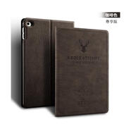 紅蘋果 RED APPLE適用iPad9蘋果平板電腦保護(hù)套第五代5第六代6第七代7外殼皮套全包 咖啡色收藏送鋼化膜 iPad7/8/9(10.2英寸)