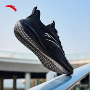 安踏運動(dòng)跑步鞋男鞋2025夏透氣輕便軟底減震爸爸鞋休閑網(wǎng)面跑鞋 黑5512-11 44 /44.5