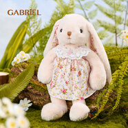 伽百利Gabriel毛絨玩偶可愛(ài)花耳兔娃娃玩具兒童抱枕生日禮物女生禮物女 W1813D小甜心 裸色 30cm