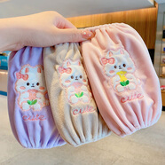 清尋兒童卡通袖套防污耐臟韓版男童女童刺繡毛絨套袖寶寶秋冬嬰兒罩袖 可愛(ài)卡通袖套3雙裝#3