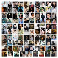 周邊精品198張王安宇貼紙高顏值明星手機殼桌面筆記本手賬diy貼畫(huà) 198張王安宇貼紙[兩套重復] [高清印刷+防水]