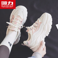 回力女鞋老爹鞋子女2023年春秋新款休閑運動鞋潮流百搭學(xué)生跑步鞋網(wǎng)鞋 1687米粉 38