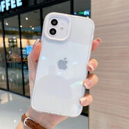 迅炫 適用于蘋果13/14pro手機(jī)殼iphone12男se2xs新11款xr女8plus保護(hù)套6 白色透明三合一 蘋果12