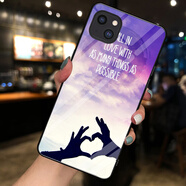 夢(mèng)逸軒適用iPhone 14Plus玻璃殼蘋(píng)果A2888手機套愛(ài)瘋十四普拉斯全包軟磨砂邊防滑女保護外  放手愛(ài)【配高清貼膜】MX 