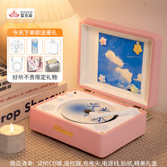 Riksoin雷克森【可定制碟片】CD機光盤(pán)發(fā)燒友專(zhuān)輯藍牙播放器復古聽(tīng)唱碟懷舊復古文藝cd機送七夕情人節生日 少女粉【原聲音質(zhì)】5.4藍牙芯片