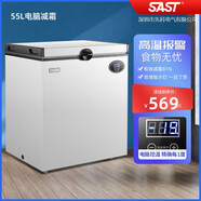 SAST小冰柜 家用小型迷你冷柜冷藏冰箱母乳柜保鮮冷凍柜儲(chǔ)奶節(jié)能家用冰柜 BD/BC-55S108L電腦減霜款 55L