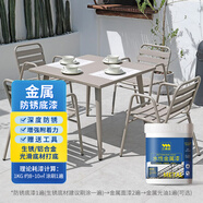 三青水性金屬漆防銹漆除銹鐵銹轉化劑鐵門(mén)改色油漆彩鋼瓦翻新專(zhuān)用漆 防銹底漆【深度防銹/提高附著(zhù)】 0.5kg【可刷5㎡/1遍】