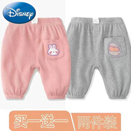 迪士尼（Disney）嬰兒褲子春秋小童大pp褲冬季男童女童屁屁褲外穿兒童秋裝寶寶童褲 兩件自選裝.薄款(顏色備注) 100