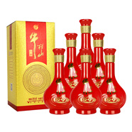 牛欄山年輪系列白酒 濃香型 婚宴禮酒 內(nèi)含禮品袋 送禮佳品 38%vol 500mL 6瓶 年輪1992整箱