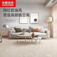 東鵬（DONGPENG） 普佩斯 客廳瓷磚800x800 奶油風(fēng)地板磚仿大理石磁磚拋光磚電視背景墻磚 普佩斯【咨詢(xún)預約更劃算】 咨詢(xún)獲取所有優(yōu)惠