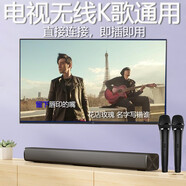 家庭ktv電視k歌無線話筒投影儀唱歌設(shè)備套裝卡拉ok藍(lán)牙麥克風(fēng)家用 高配音響版+2個【充電】麥