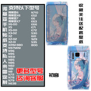 赫致諾基亞n8/N9/c7/X6前后彩膜e63手機貼紙全身貼e72包側邊后蓋殼貼膜e71 5230個(gè)性卡通創(chuàng  )意背膜支持 天藍色 Nokia/諾基亞 N8