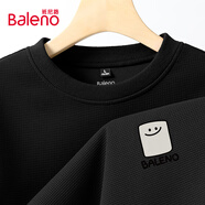 班尼路（Baleno）衛(wèi)衣男春秋季圓領(lǐng)套頭衫休閑男士上衣服重磅華夫格長袖男裝外套
