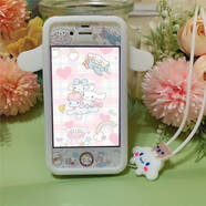 一芯相守 蘋果4S手機(jī)殼iPhone5s硅膠6plus卡通膜5se保護(hù)殼6s7玉桂狗卡通SE3 彩虹玉桂狗殼+膜+指紋貼+掛繩 5/5S/SE