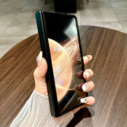 適用榮耀MagicV3手機殼保時(shí)捷式簡(jiǎn)約輕奢電鍍防摔手機保護殼套 阿貍#【黑色】ali殼膜一體 榮耀Magic V3