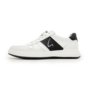 沙馳Satchi 牛皮革 軟面舒適 輕便透氣 運動(dòng)休閑 小白鞋 板鞋 男款 白 白色 39