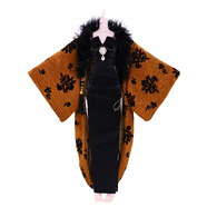 德必勝60厘米3分BJD娃娃換裝衣服套裝服飾禮服SD玩具洋娃娃服裝公主裙子 玫瑰衣服（不含娃娃） 適合60厘米高3分娃