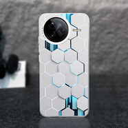 斯美 適用紅米K90手機殼redmi新款紅米K90ProMax彩銀鐳射保護套大孔鏡頭新款創(chuàng  )意彩蜂巢圖案防摔 紅米K90【透銀-彩蜂巢C37】+手機膜 彩銀殼